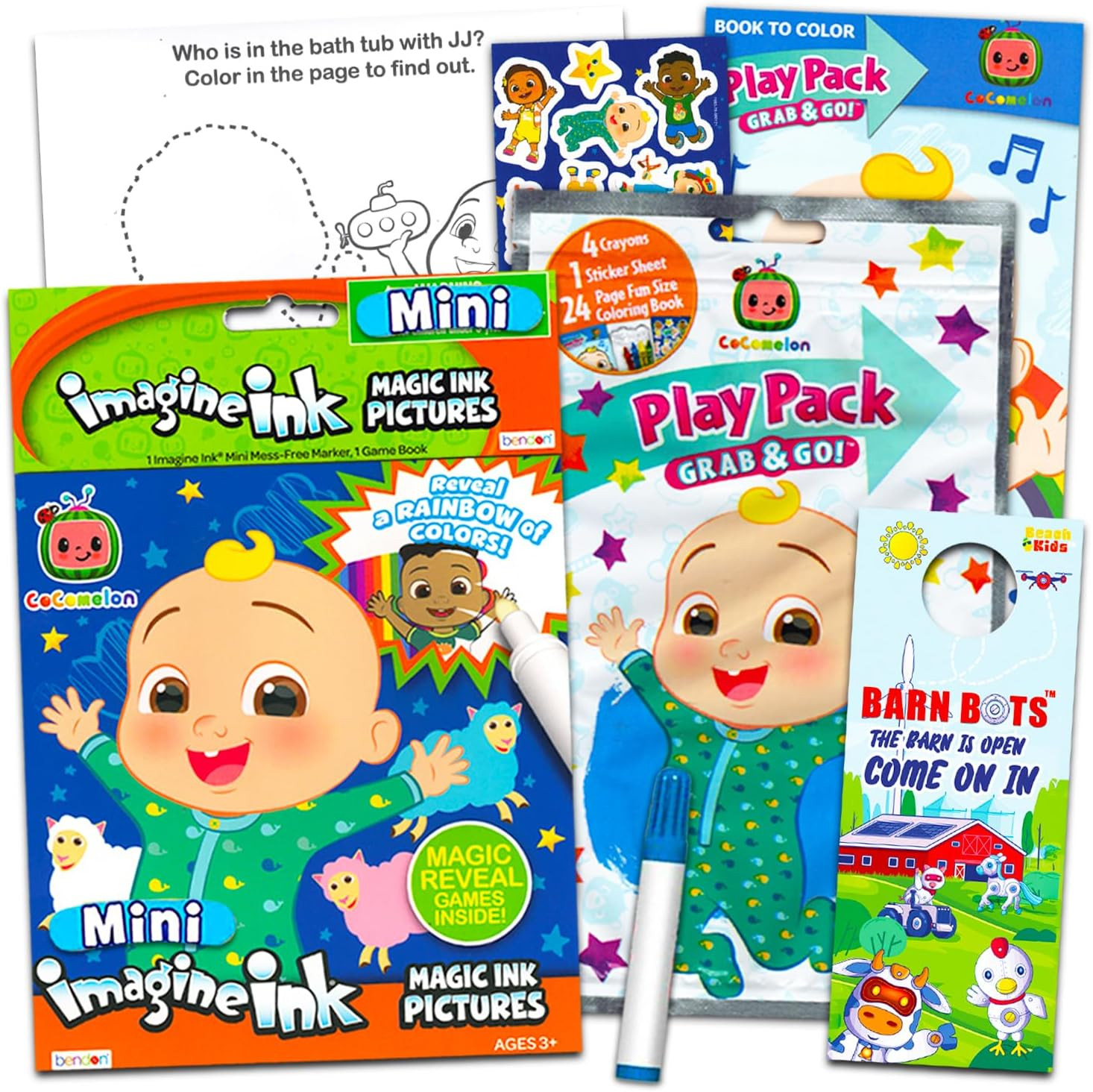Mess Free Coloring  Set -  No Mess Coloring Bundle Includes 2  Activity Books wi