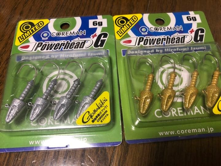 Coreman Alkali Dirt Head Power Head Jig Head Siler Gold Powder 2467g - Image 4