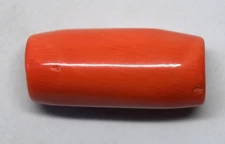 Large Natural Untreated/Undyed Salmon Red Coral Bead Loose Gemstone 33mmX14mm