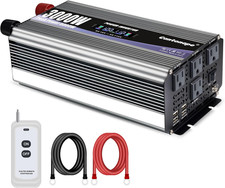 3000W Power Inverter 12V to 110V/120V DC to AC with LCD Display, Remote Controll