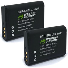 Wasabi Power Battery for Nikon EN-EL23 2-Pack