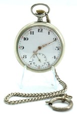 RARE VINTAGE SWISS POCKET WATCH NICE WORKING AND LOOKING