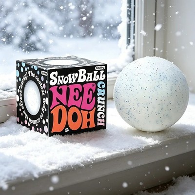 New NeeDoh Snow Ball Crunch Snow Ball Crunch ice Cube Sensory Stress Relieving