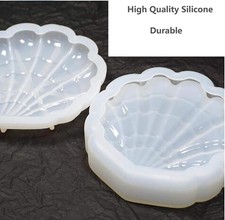 Silicone Resin Molds - Jewelry Storage Box Molds, Seashell Epoxy Molds for Re...