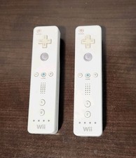Lot of 2 Official OEM Nintendo Wii Remote White RVL-003 Controllers Tested Clean