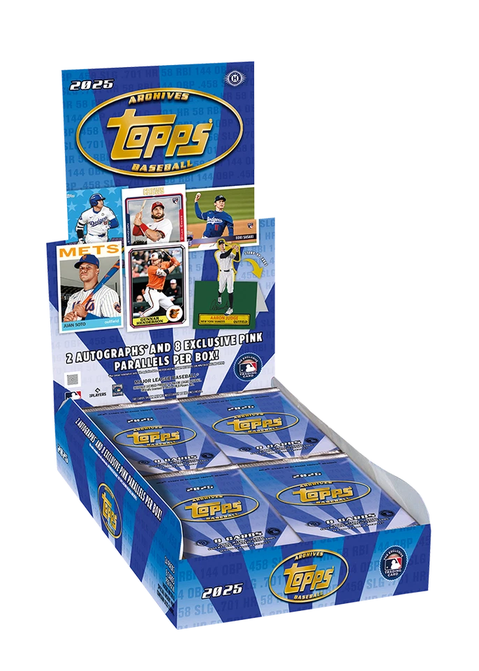 2025 TOPPS ARCHIVES HOBBY BOX (2 AUTOS) MLB Baseball Brand New Sealed QTY