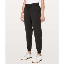 Lululemon On The Fly Jogger Pants Womens Size 2 Black Drawstring Casual 118
