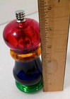 VINTAGE OLDE THOMPSON PEPPER MILL - RED YELLOW BLUE AND GREEN APX 6" TALL USA — photo 10