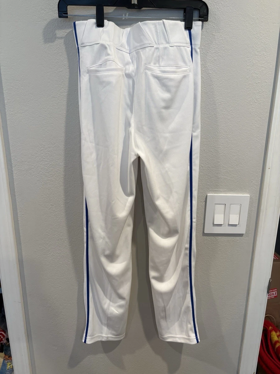 Nike Baseballhose volle Länge weiß/königsblau Paspel Jugend Größe S 8/9 neu