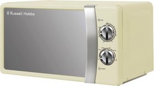 Image of Russell Hobbs RHMM701C 17L 700W Cream Solo Manual Microwave with 5 Power Levels,