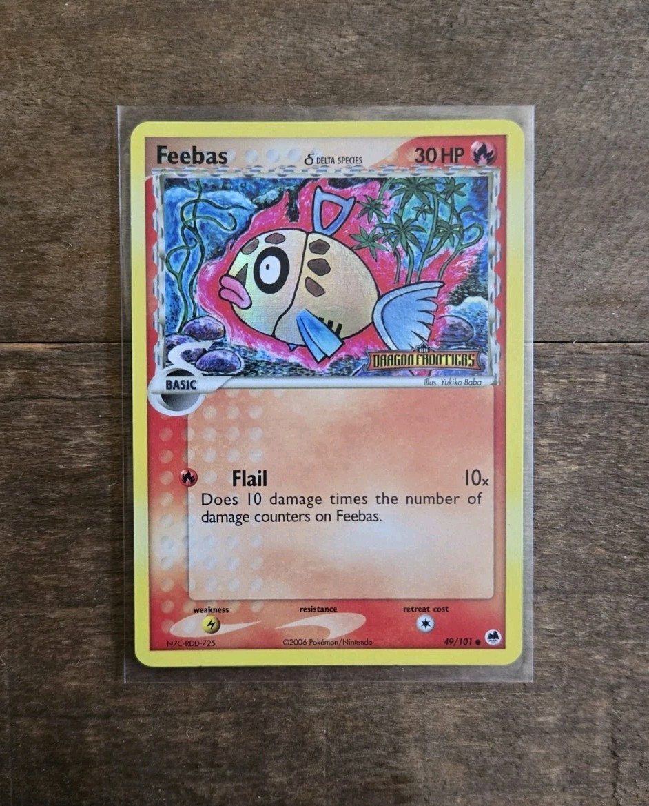 Feebas 49/101 Reverse Holo Pokemon EX Dragon Frontiers