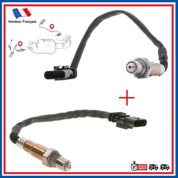 Sonde OxygèNe Katalysator FüR Peugeot 2008 I II 208 3008 308 5008 1.2 9813838380-image