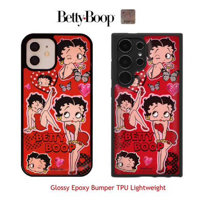 新品♡AKARIN×BETTY BOOP♡iPhone 16♡iPhoneケース BETTY BOOP Phone Case for iPhone 17 16 15 14 GALAXY 25 24 23 EPOXY