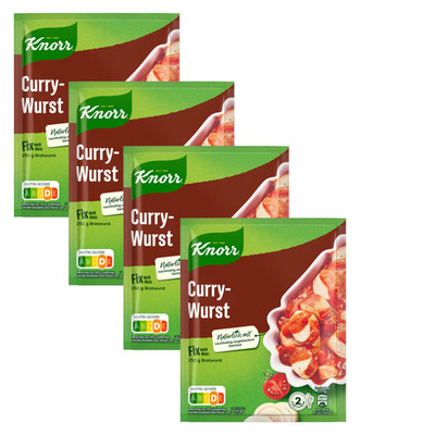 Knorr CURRYWURST Curry Sausage Spice mix 4ct./8 servings- FREE SHIPPING