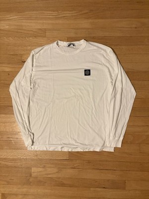 Authentic White Stone Island Long Sleeve Shirt