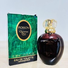Christian Dior Poison Eau de Toilette 50ml Vintage 1980s Original Green Box