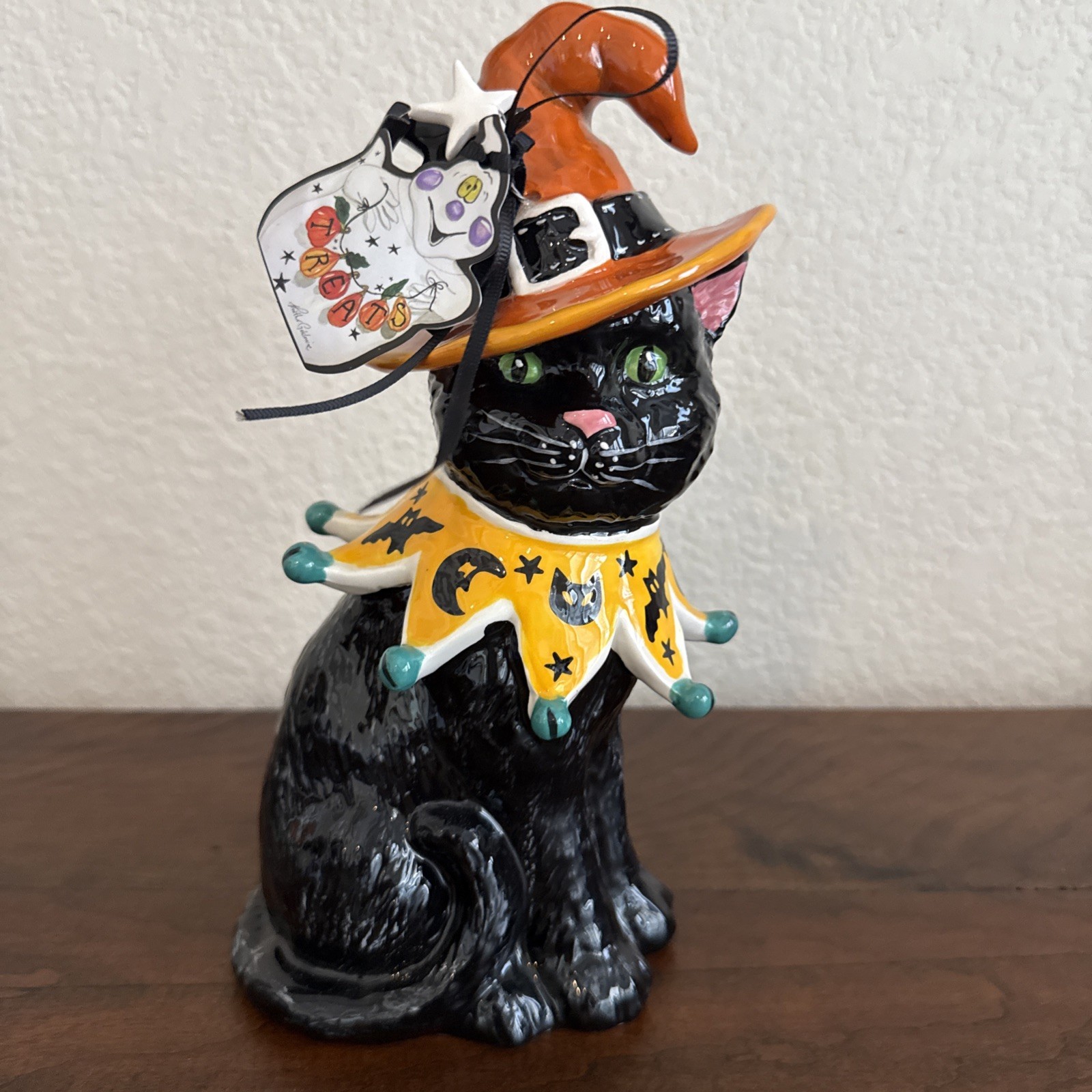 Blue Sky Clayworks 2022 Halloween Black Witch Cat Nwt