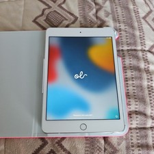 Apple iPad Mini 4 Silver 128GB WiFi - Bundled - Battery Issue Works Plugged In