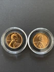 1957 1958 Lincoln Gem Proof Wheat Cent