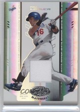 2004 Leaf Certified Materials White Mirror Fabric 36/200 Paul Lo Duca #150 0o9