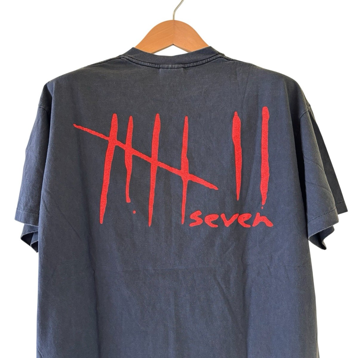 Vintage 1995 SEVEN Movie Brad Pitt Promo Single Stitch T-shirt XL