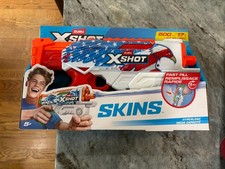 NEW Zuru XSHOT Fast-Fill Skins USA Hyperload Water Blaster- Ages 6 
