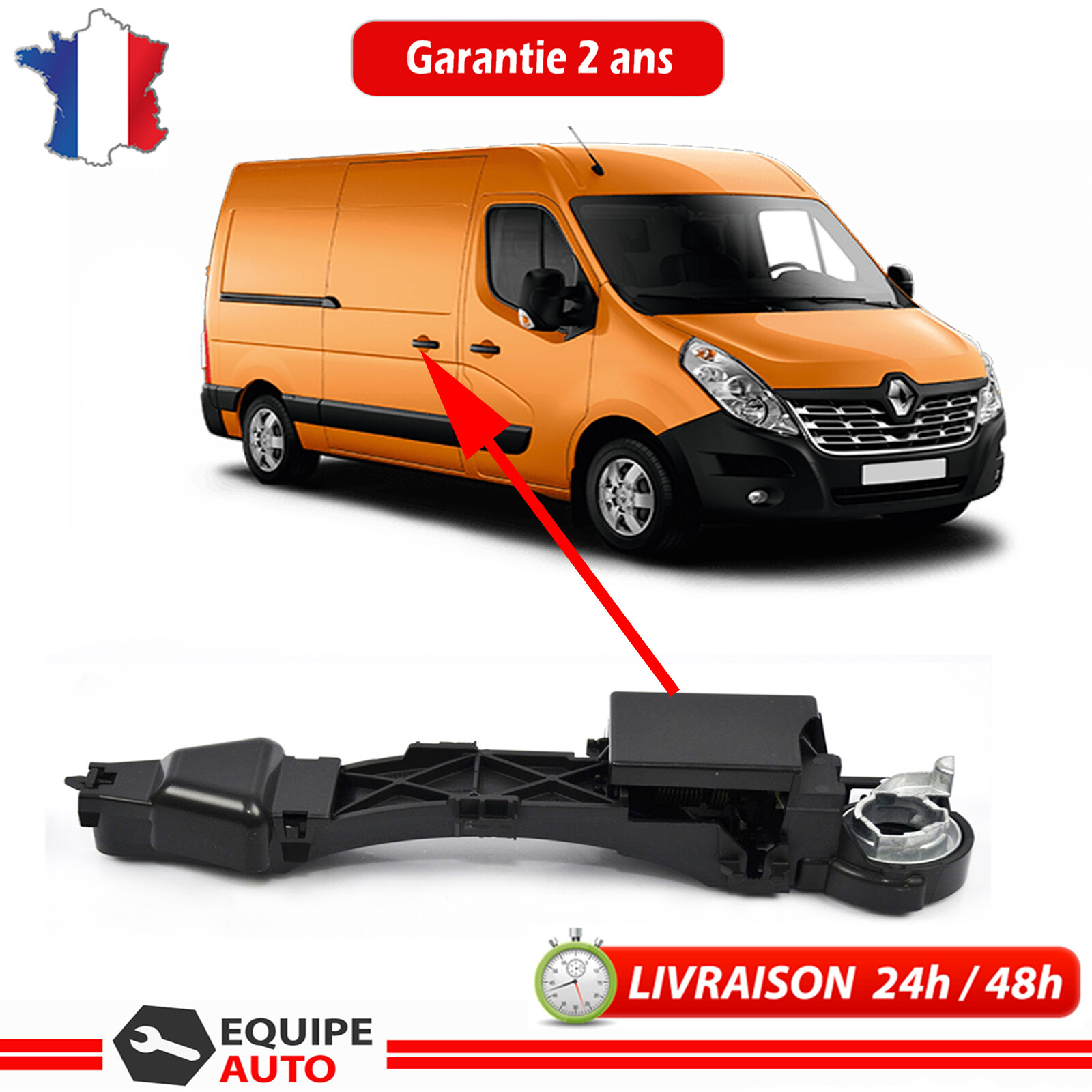Mécanisme de poignée gauche Master III résistant pour bloquer les pannes - 2