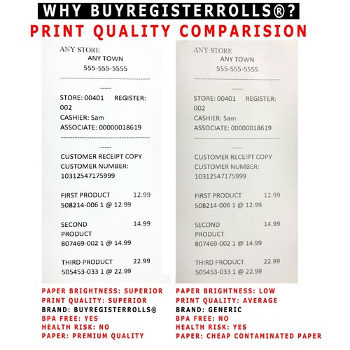 VERIFONE VX520 2-1/4" x 50' THERMAL PAPER 50 ROLLS FREE & FAST SHIPPING - 第 3/5 張圖片