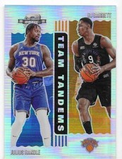 2020-21 Contenders Optic Team Tandems Silver Prizm- RJ Barrett, Randle Knicks!