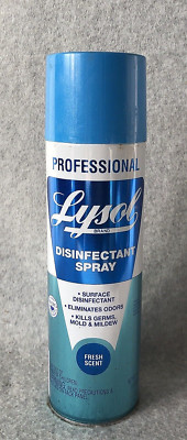 Vintage Lysol Blue Professional Spray 18 Oz. Advertising Collectible Full Prop