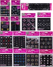 Jolee's Bling Stickers - Stars Heart Crown Fleur-Di-Lis Studs Borders- NIP