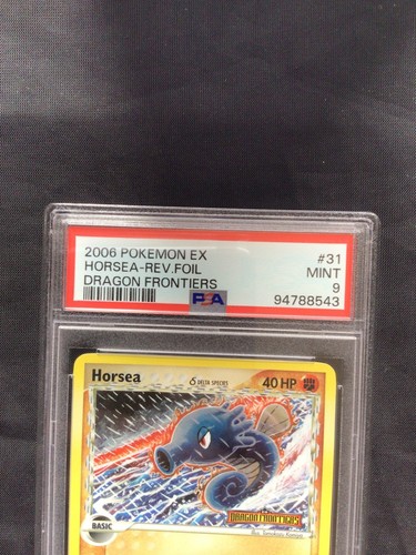 Pokemon Cards: EX Dragon Frontiers Reverse Holo: Horsea 31/101: PSA 9 - Picture 3 of 6
