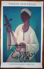 Toffoli Louis Affiche en lithographie musicien oriental orientalisme Mourlot