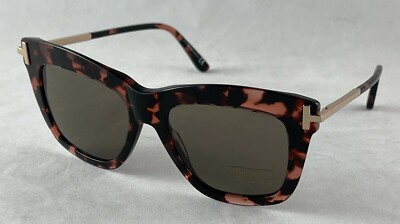 Tom Ford Dasha TF 822 52H Tortoise/Brown polarized lens sunglasses Tom Ford Dasha TF822 52H Polarized Tortoise Square Oversized  main image 2