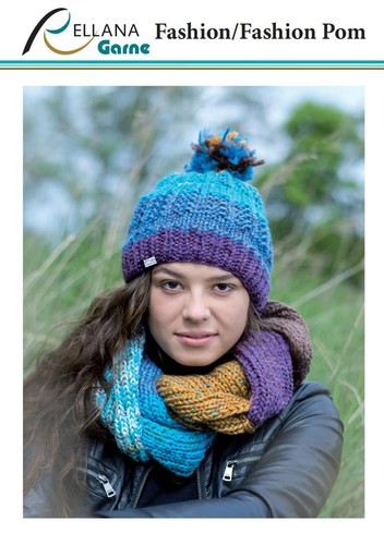(€38-49,5/kg) 100gr skein fashion or set fashion pom for hat with gradient - Picture 7 of 20