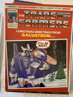 TRANSFORMERS BRITISH WEEKLY  COMICS  MARVEL UK  issue 93
