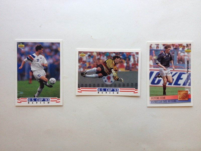 1993 Upper Deck Assortment, Eric Wydalda & Tony Meola of USA ~ Duncan Ferguson