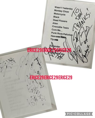 Gilby Clarke Set List Signed Gilby Clarke, Stefan Adika & Brian Tichy - Picture 1 of 9