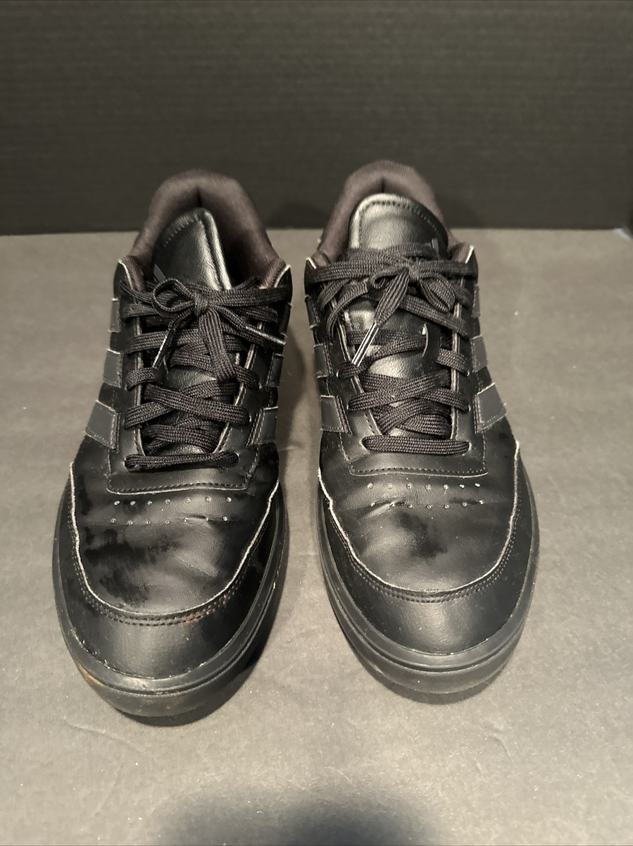 Adidas Black LEather Sneakers Size US 11.5 UK 11 FR 46 JP Adidas Black LEather Sneakers Size US 11.5 UK 11 FR 46 JP