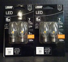 Feit Electric LED Night Light Bulb - BP7C7/827/LED2/HDRP -2 pkgs 4 bulbs