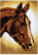 Horse Kit  426404 Latch Hook Kit Wonderart 20x30" NEW