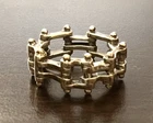 Vintage Sterling Silver Ring Biker Chain Ring Sz 6.75