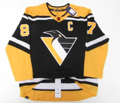 AUTHENTIC SIDNEY CROSBY PITTSBURGH PENGUINS ADIDAS REVERSE RETRO HOCKEY  JERSEY ✅