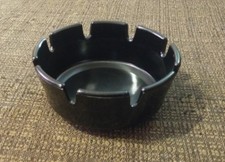 NOS GES-LINE Black 8 Slot 4" Ashtray #263 Made in USA