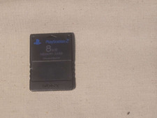 Official Original OEM Sony PlayStation 2 II Memory Card Black PS2 Authentic 