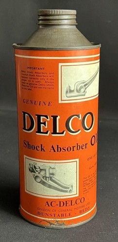 VAUXHALL DELCO AMORTIGUADOR LATA DE ACEITE CUARTO MOTORES GENERALES PANTALLA DUNSTABLE ESTAÑO - Imagen 2 de 9