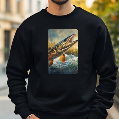 Pike Fish Style Sweatshirt Cosy And Perfect For Any Occasion S To 4XL