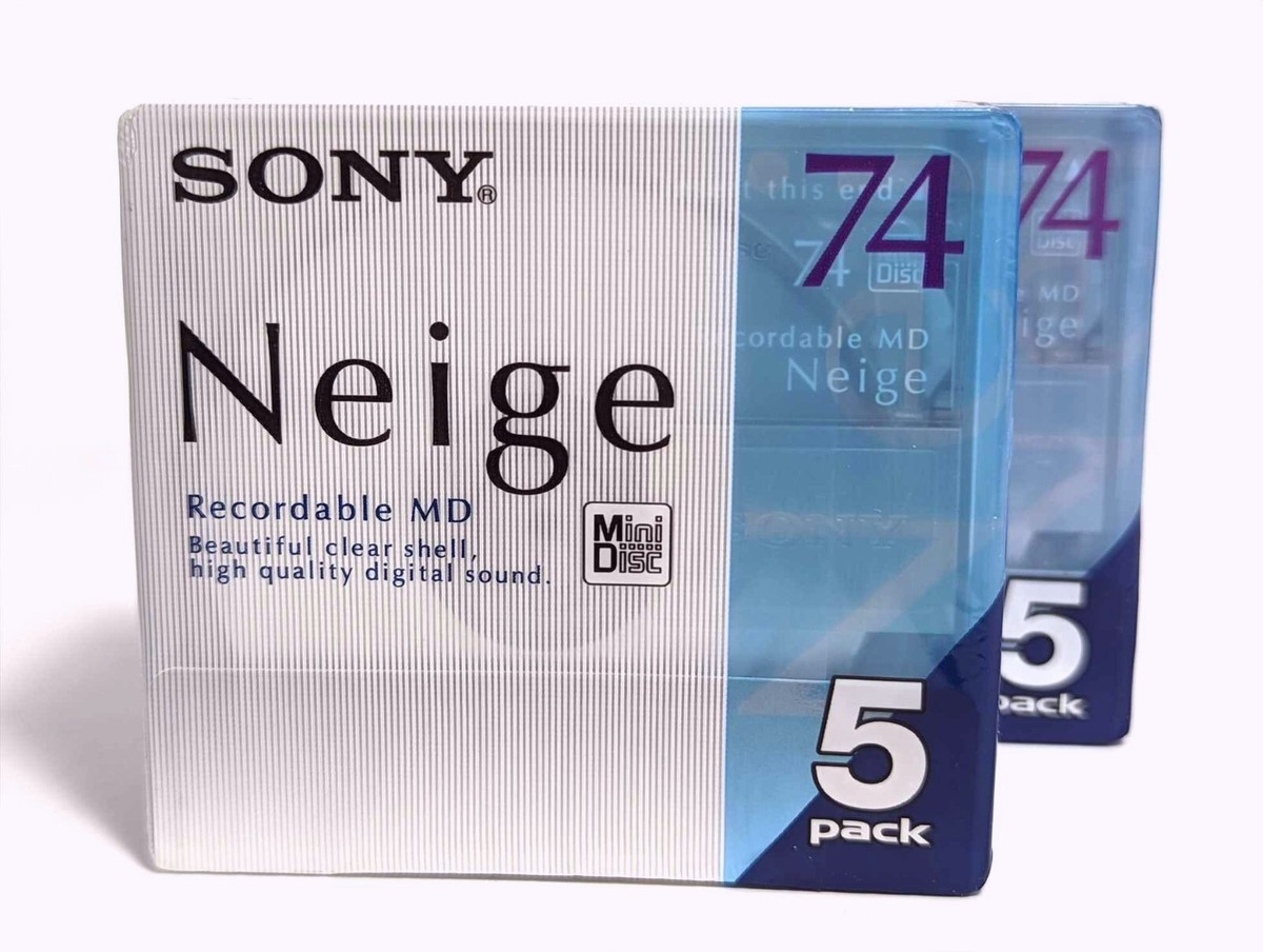 Sony MD Minidisc 74 Minutes 10pack NEIGE 10MDW74NEB for sale Sony MD Minidisc 74 Minutes 10pack NEIGE 10MDW74NEB for sale