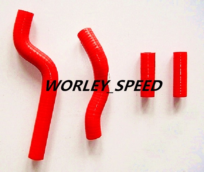 Red Silicone Radiator Hose For Aftermarket Yamaha YZ250 YZ 250 2002-2008