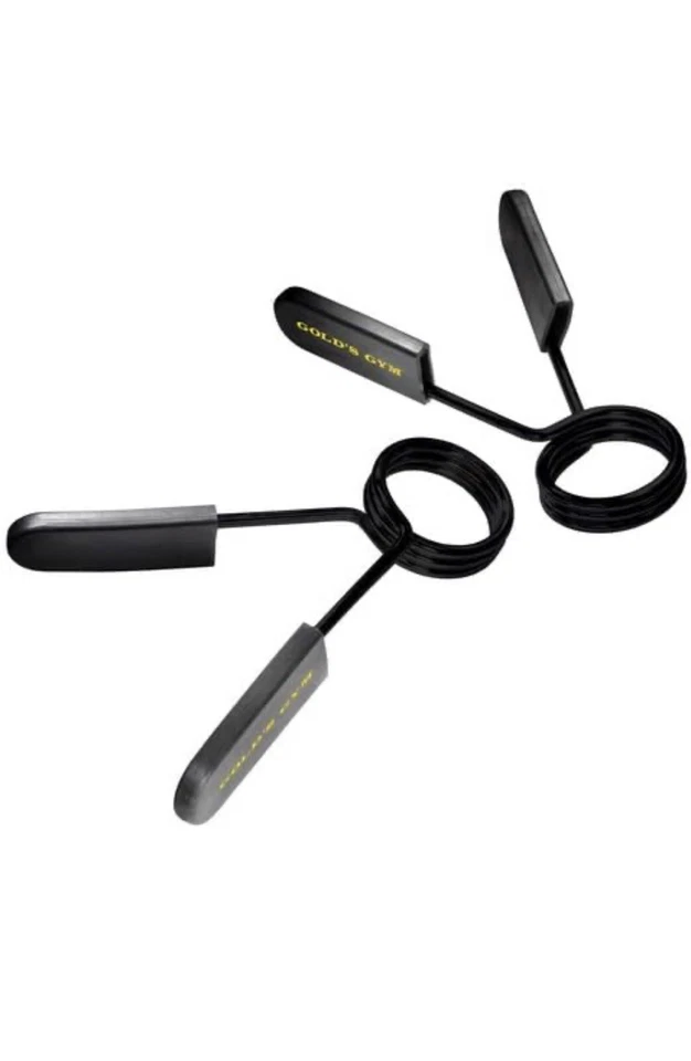 Gold's Gym 2 clips de cuello de resorte de tamaño olímpico se adapta a barras olímpicas de 2" Foto 2 de 4